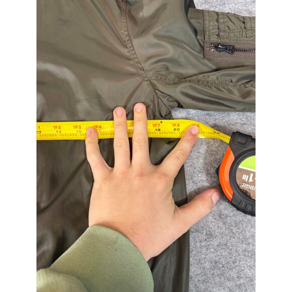 Denim & Supply Ralph Lauren Military Bomber Jacket Mens Medium Green Full Zip - Picture 5 of 5